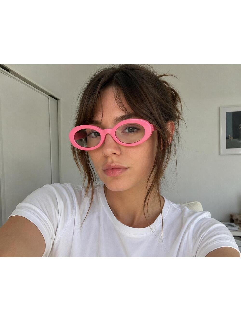 Zigi + Marais Elsa Neon Pink Bluelight Blocker Glasses Y2K Barbiecore Dopamine